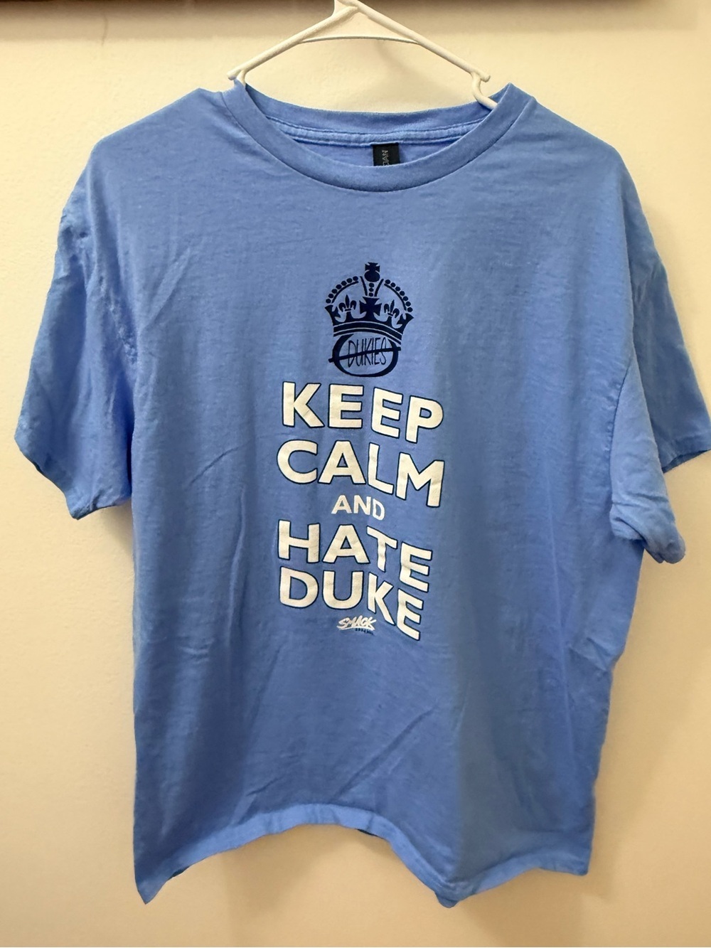 Keep Calm and Hate Duke Blue Graphic Tee